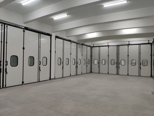 شراء أبواب قابلة للطي رمادية مصممة خصيصا بدون محرك مع المفاصل الحديدية online manufacture
