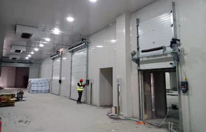 شراء باب المرآب القطاعي من الفولاذ المغلف RAL9006 لون أقل صيانة online manufacture