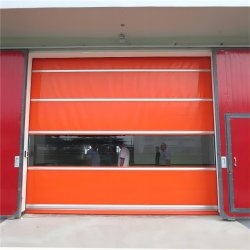 شراء باب PVC معزول عالي السرعة سرعة الإغلاق 0.6-0.8 متر/ثانية عزل حراري فائق PVC أحمر online manufacture