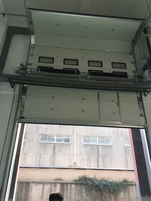 شراء باب جراج صناعي مقطعي مع عزل البولي يوريثين بسماكة 40 مم ومحرك تيار متردد 220 فولت - 240 فولت online manufacture